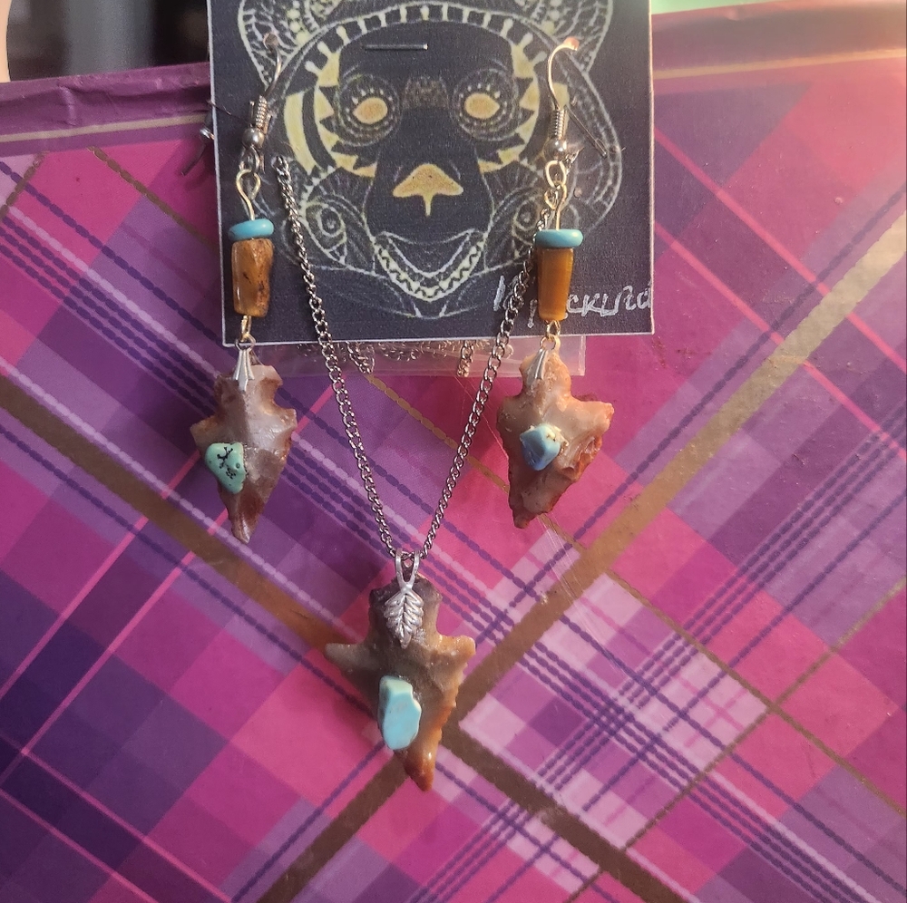 Necklace and Earrings